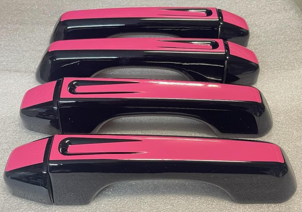 Custom Car Door Handle Overlays / Covers For the 2018 - 2023 Jeep Wrangler