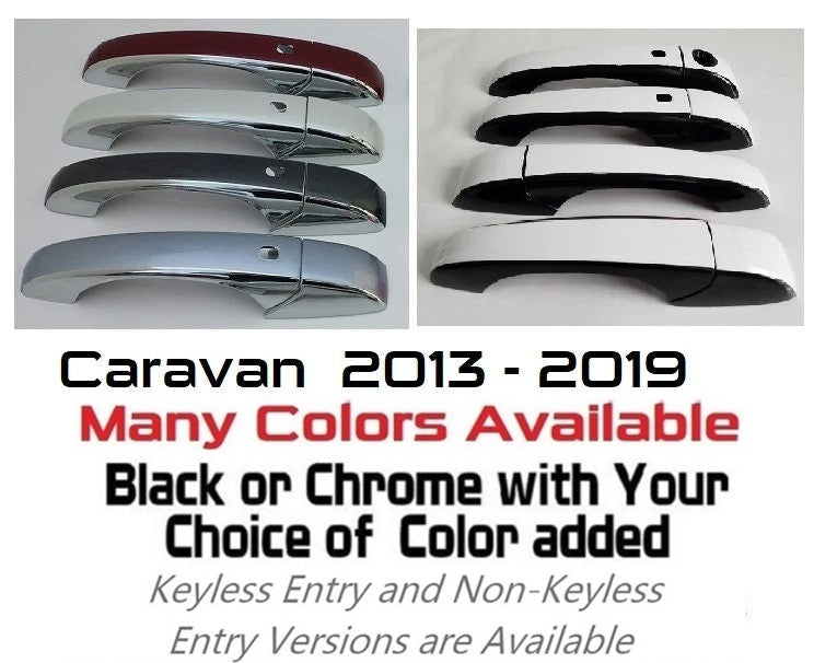 Custom Car Door Handle Overlays Covers For 2013- 2019 Dodge Caravan
