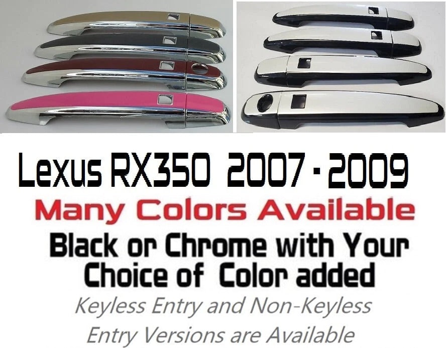 Custom  Door Handle Overlays Covers For 2007 - 2009 Lexus RX350