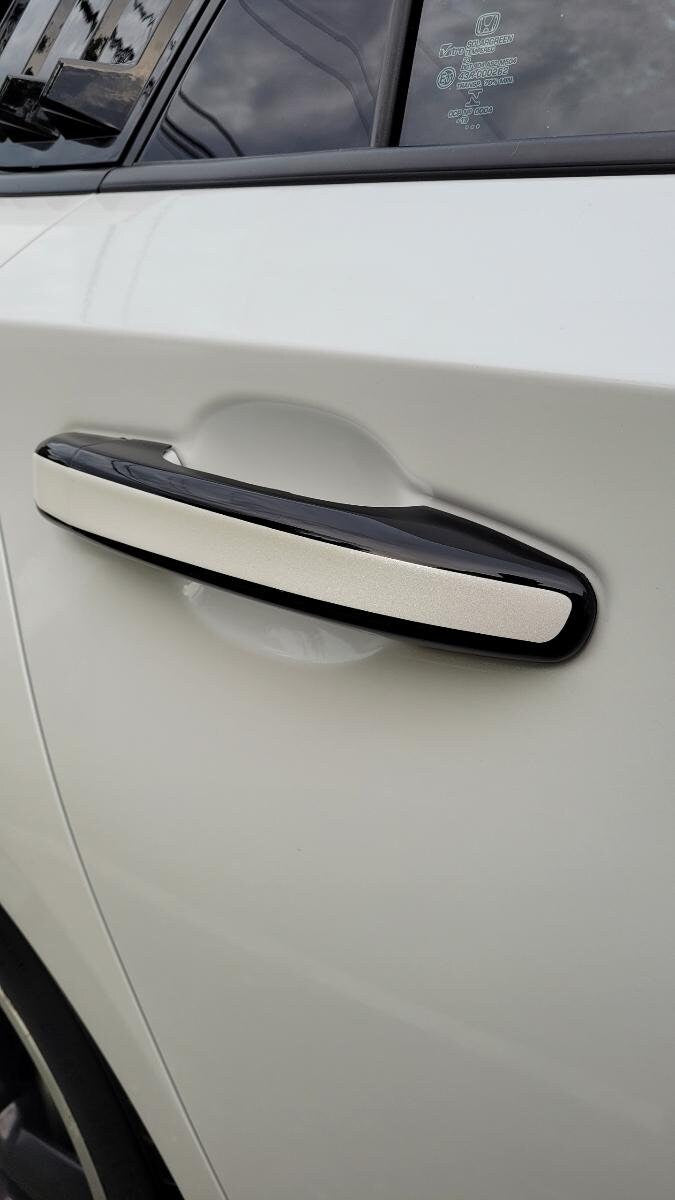 Full Set of Custom Black OR Chrome Door Handle Overlays / Covers For 2018 - 2022 Honda Accord -- You Choose the Color of the Middle Insert
