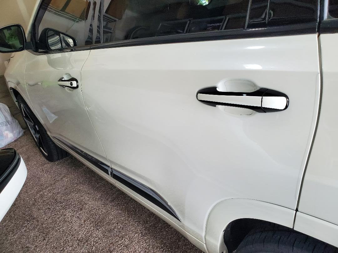 Full Set of Custom Black OR Chrome Door Handle Overlays / Covers For 2016 - 2022 Toyota Tacoma - You Choose the Color of the Middle Insert