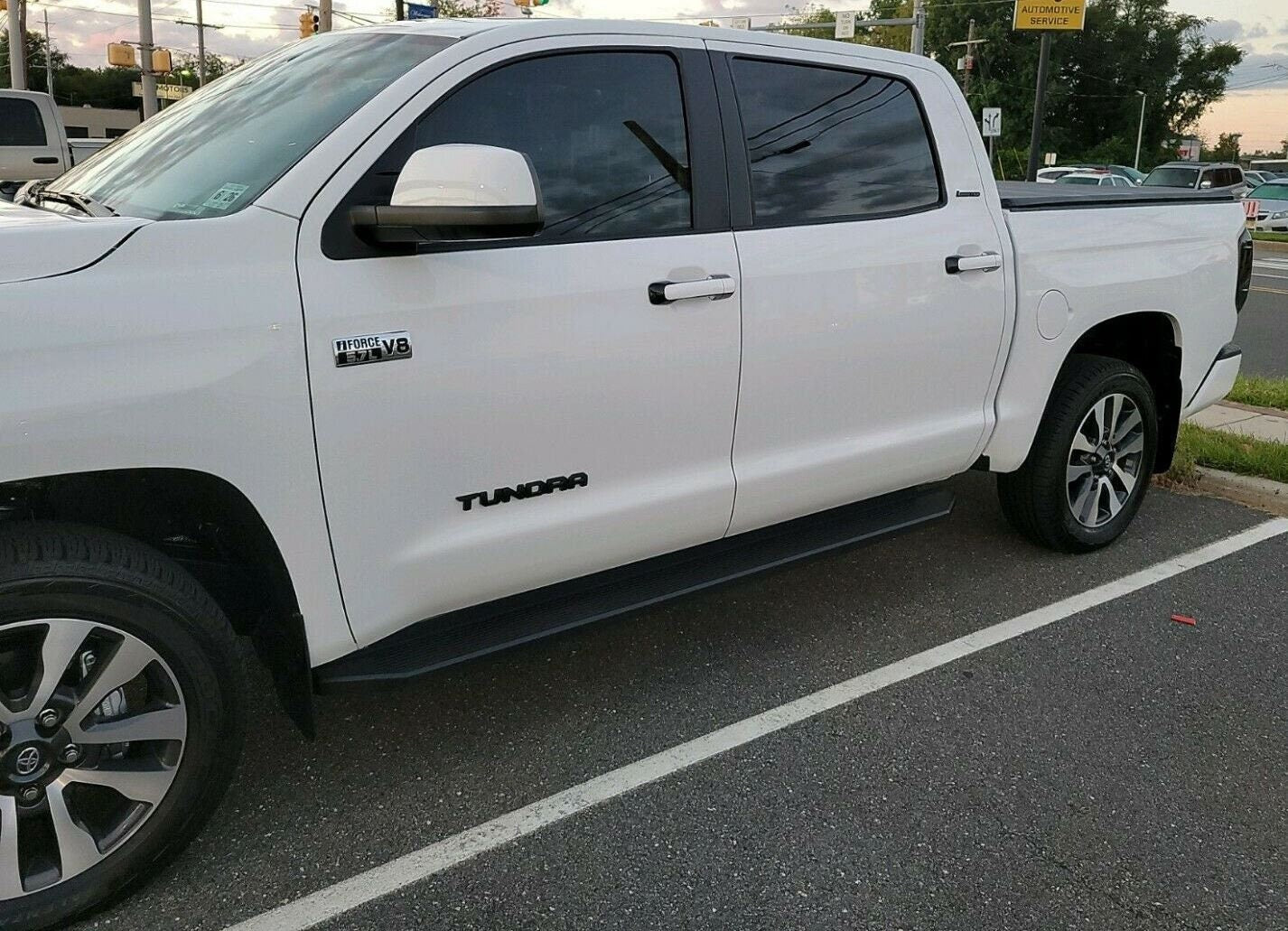 Full Set of Custom Black OR Chrome Door Handle Overlays / Covers For 2007 - 2021 Toyota Tundra -- You Choose the Color of the Middle Insert