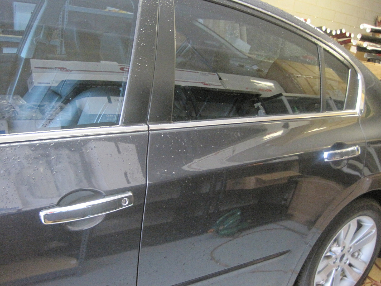 Full Set of Custom Black OR Chrome Door Handle Overlays / Covers For the 2007 - 2012 Nissan Altima - Choose the Color of the Middle Insert