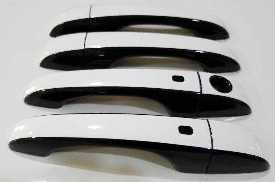 Full Set Custom Black OR Chrome Door Handle Overlays / Covers For the 2011 - 2014 Chrysler 200