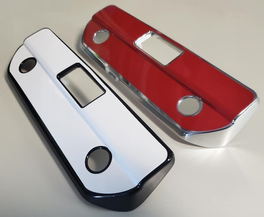 Custom Black OR Chrome Tailgate Handle Cover For the 2019 - 2023 Chevy Silverado 1500 -- You Choose the Middle Color Insert