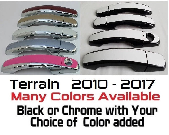 Custom Car Door Handle Overlays Covers For  2010 - 2017 GMC Terrain