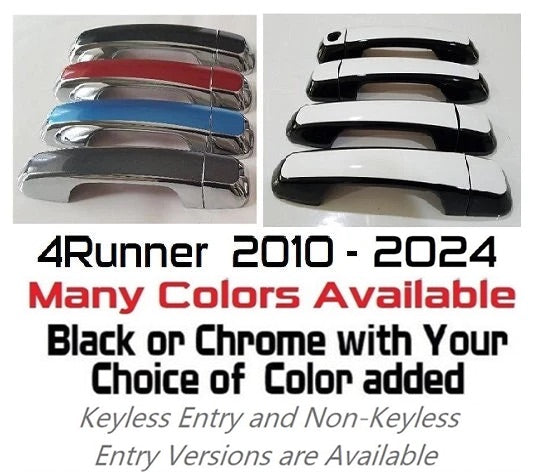 Custom Car Door Handle Overlays Covers For 2010 - 2022 Toyota 4Runner