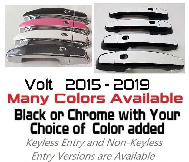 Custom Car Door Handle Overlays Covers For  2015 - 2019 Chevy Volt