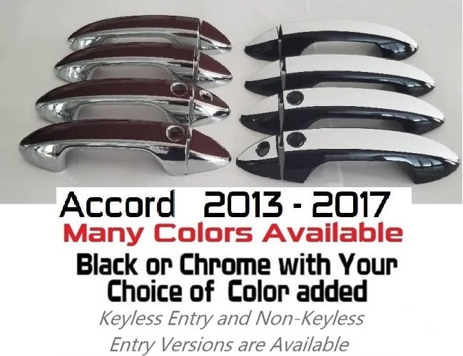 Custom Car Door Handle Overlays Covers For 2013 - 2017 Honda Accord