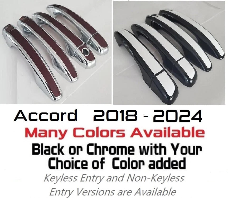 Custom Car Door Handle Overlays Covers For 2018 - 2024 Honda Accord