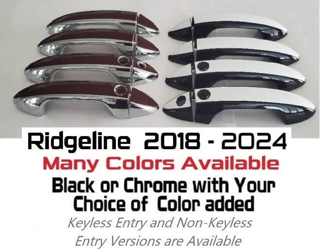 Custom Car Door Handle Overlays Covers For 2018 - 2024 Honda Ridgeline
