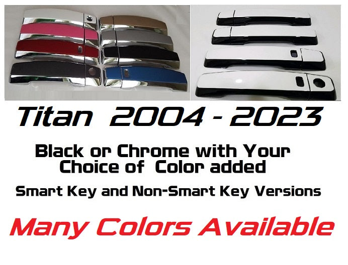 Custom Car Door Handle Overlays Covers For  2004-2023 Nissan Titan