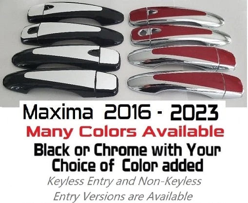 Custom Car Door Handle Overlays Covers For 2016 - 2023 Nissan Maxima