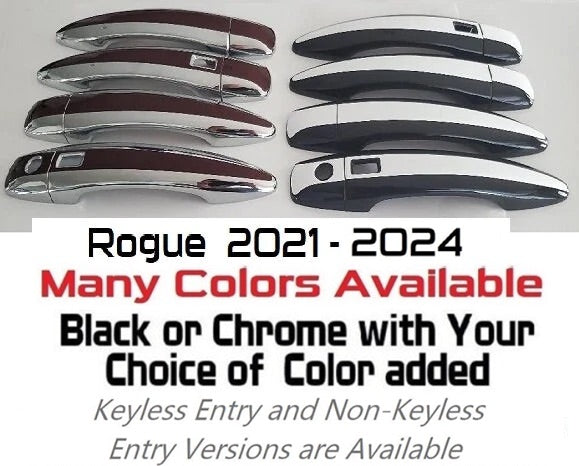 Custom Car Door Handle Overlays Covers For  2021-2024 Nissan Rogue