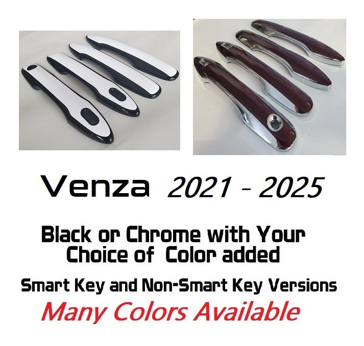 Custom Car Door Handle Overlays Covers For 2021 - 2025 Toyota Venza