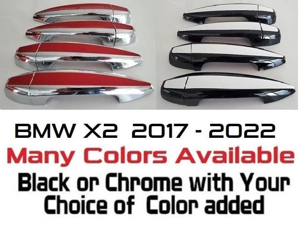 Custom Car Door Handle Overlays Covers For  2017 - 2022 BMW X2 Series