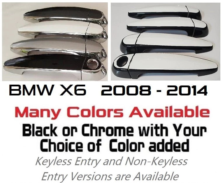 Custom Car Door Handle Overlays Covers For  2008 - 2014 BMW X6 Series
