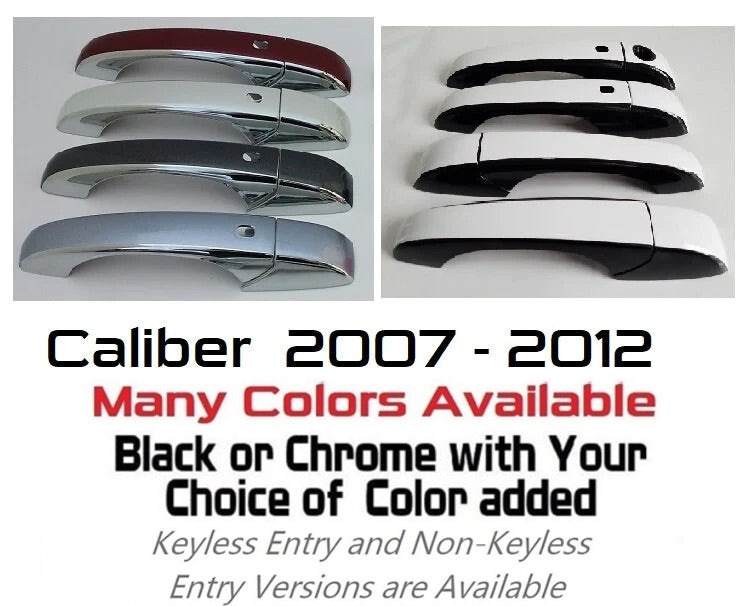 Custom Car Door Handle Overlays Covers For  2007 - 2012 Dodge Caliber