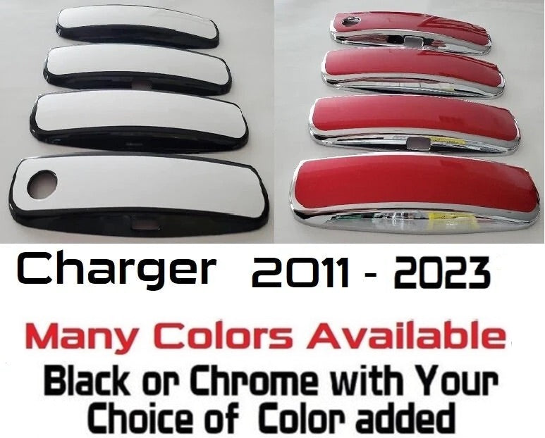 Custom Car Door Handle Overlays Covers For  2011 - 2023 Dodge Charger