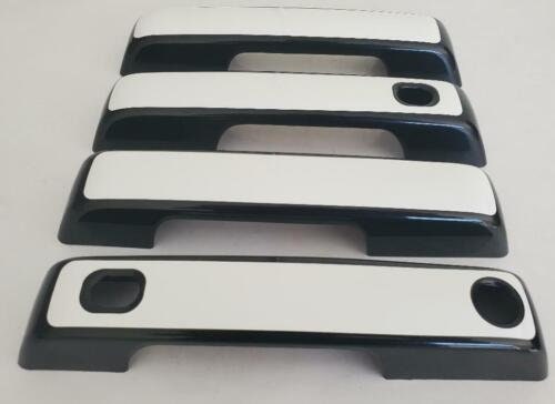 Full Set Custom Black OR Chrome Door Handle Overlays / Covers For the 2021 - 2025 Ford Bronco 4-Door -- You Choose the Middle Color Insert