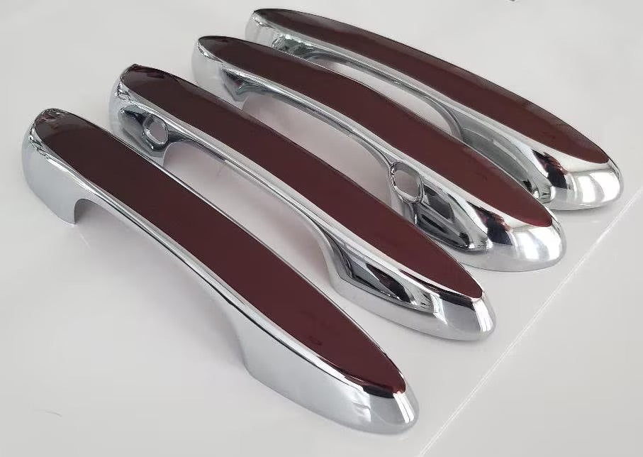 Custom Door Handle Overlays / Covers For 2019 - 2024 Lexus ES200 (Chrome Base)