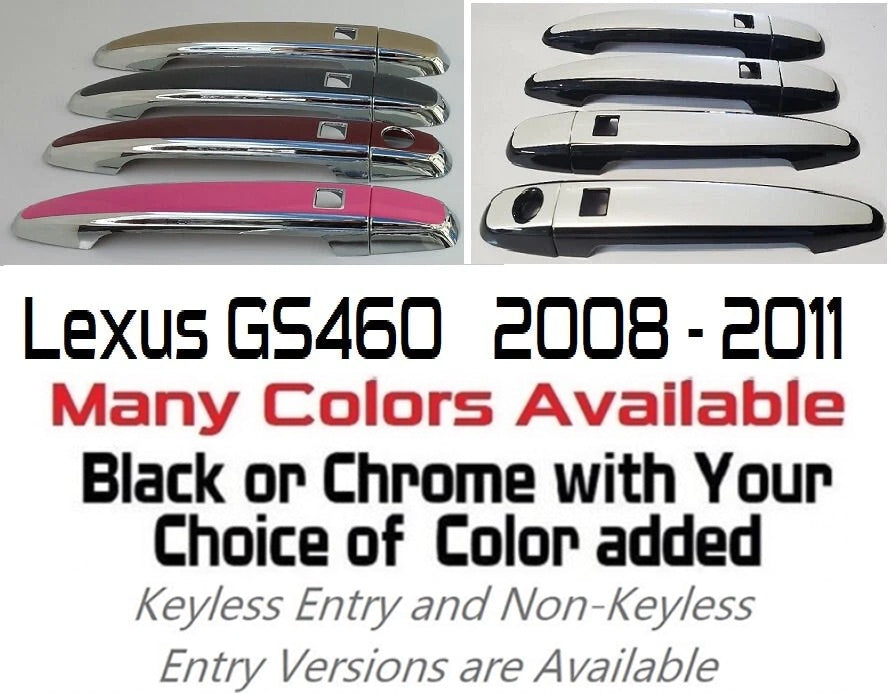 Custom Car Door Handle Overlays Covers For 2008 - 2011 Lexus GS460