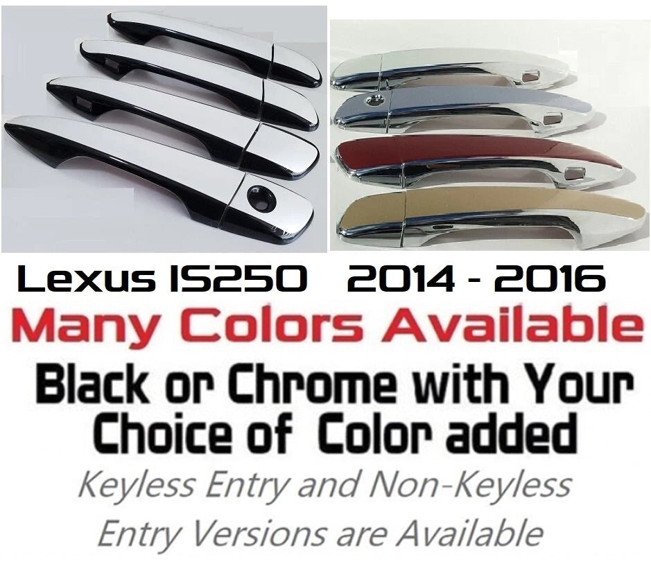 Custom Car Door Handle Overlays Covers For 2014 - 2016 Lexus IS250