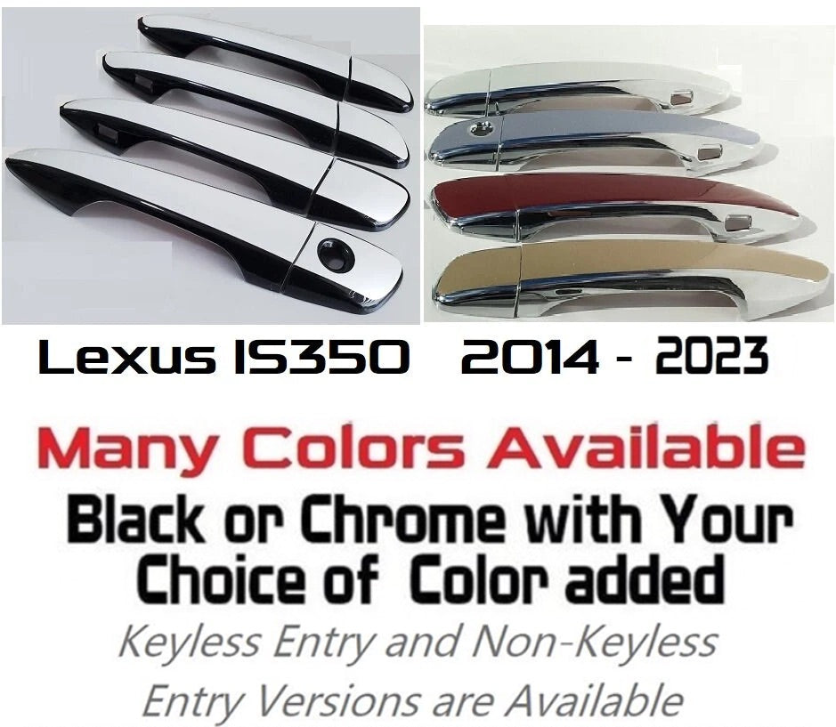 Custom Car Door Handle Overlays Covers For 2014 - 2023 Lexus IS350