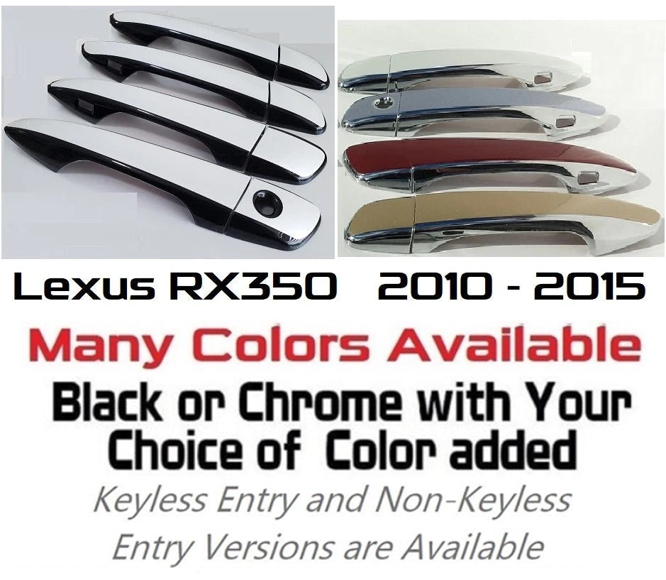 Custom Car Door Handle Overlays Covers For 2010 - 2015 Lexus RX350