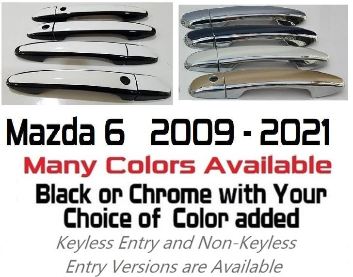 Custom Car Door Handle Overlays Covers For 2009 - 2021 Mazda 6 Series