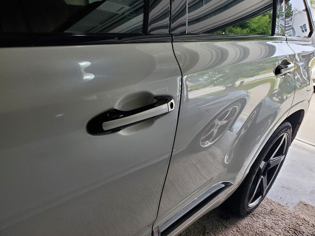 Full Set of Custom Black OR Chrome Door Handle Overlays / Covers For 2016 - 2022 Toyota Tacoma - You Choose the Color of the Middle Insert