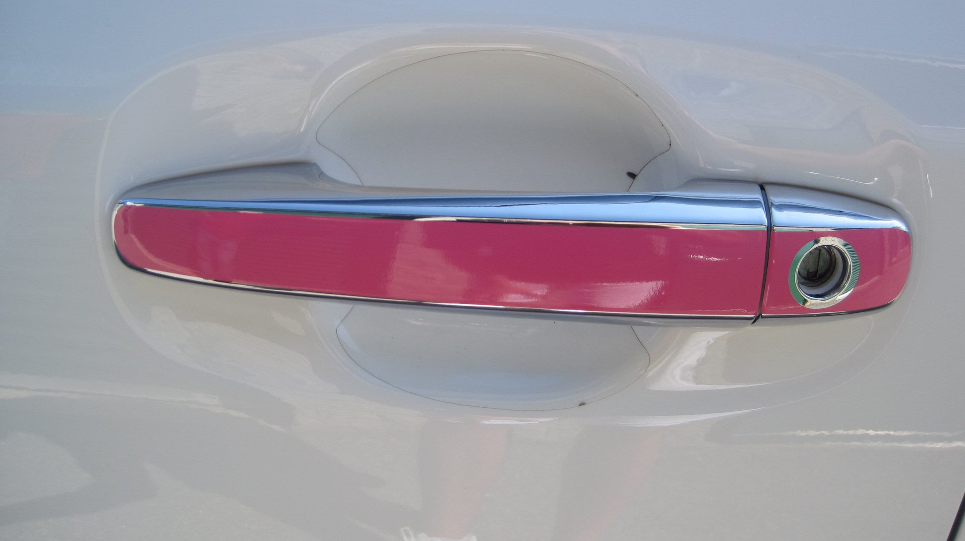 Full Set of Custom Black OR Chrome Door Handle Overlays / Covers For 2011 - 2020 Toyota Sienna - You Choose the Color of the Middle Insert