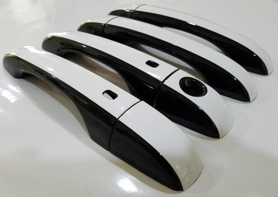 Full Set Custom Black OR Chrome Door Handle Overlays / Covers For the 2011 - 2014 Chrysler 200