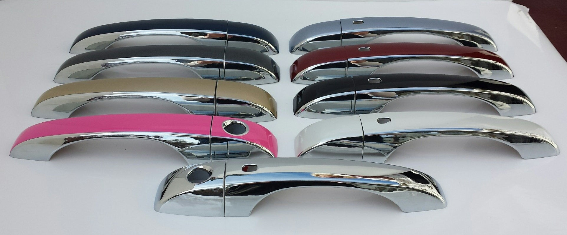 Full Set Custom Black OR Chrome Door Handle Overlays / Covers For the 2011 - 2014 Chrysler 200