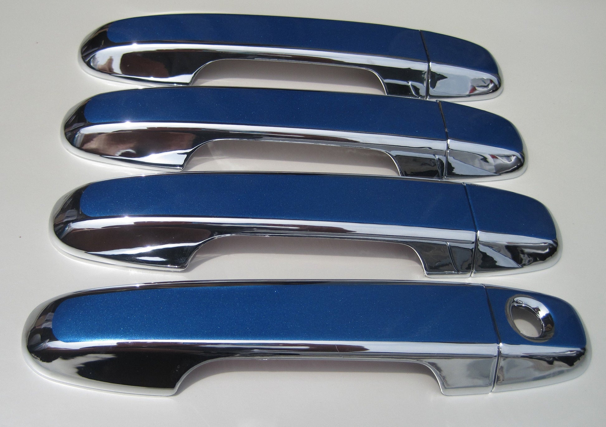 Full Set Custom Black OR Chrome Door Handle Overlays / Covers For 2018- 2022 Subaru XV CrossTek You Choose the Color of the Middle Insert