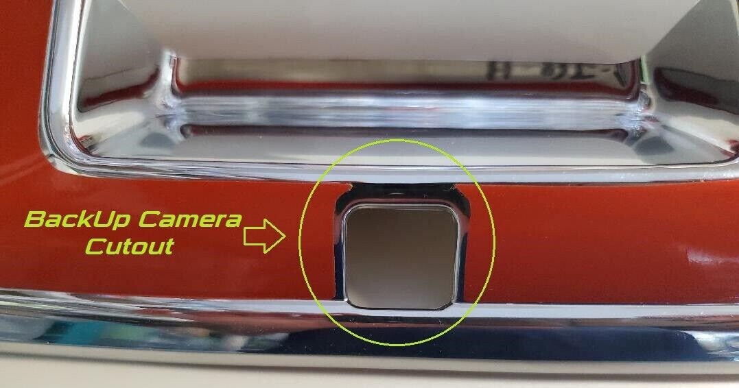 Custom Black OR Chrome Tailgate Handle Cover For the 2014 - 2022 GMC Canyon -- You Choose the Middle Color Insert