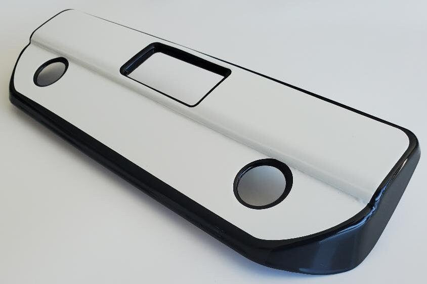 Custom Black OR Chrome Tailgate Handle Cover For the 2019 - 2023 GMC Sierra 1500 -- You Choose the Middle Color Insert