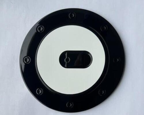 Custom Black OR Chrome Gas Door Cover For the 2007 - 2013 GMC Yukon XL -- You Choose the Middle Color Insert